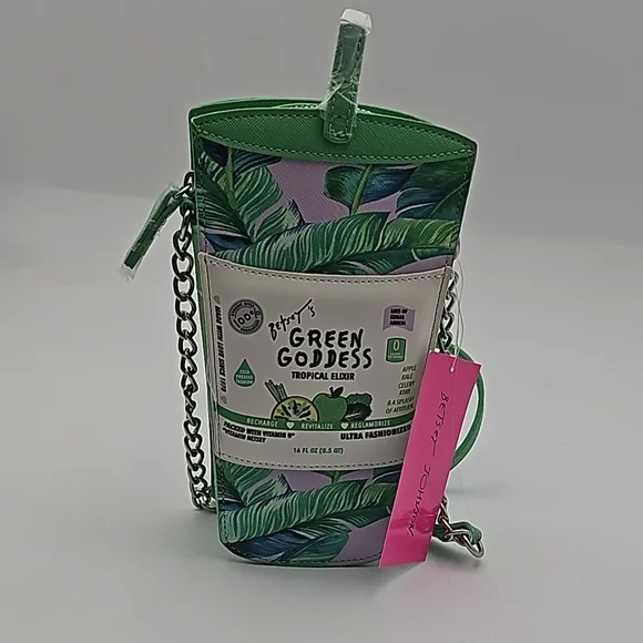 Betsey Johnson Green Goddess Tropical Elixir Crossbody Bag - Picture 5 of 10